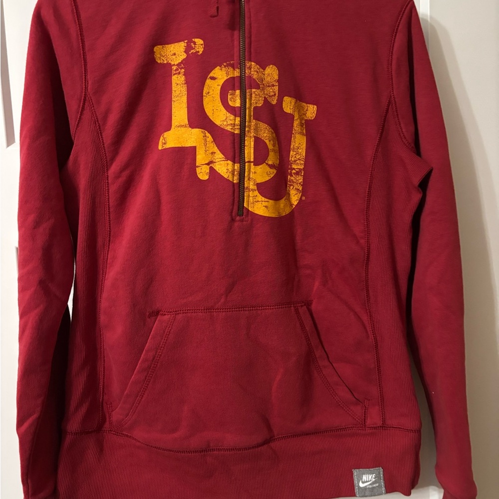 Nike Red‎ ISU Pullover Hoodie